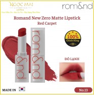 Son Thỏi Siêu Mịn Romand New Zero Matte Lipstick No.13 Red Carpet 3g - Đỏ Lạnh Chính Hãng